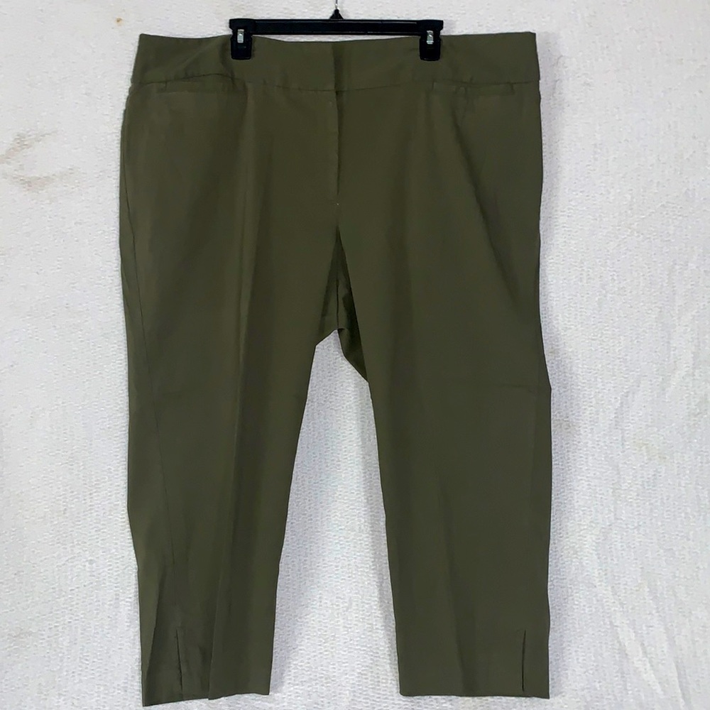 Lane Bryant olive colored capris, 26